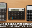 financial calculators for beginners